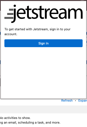 Browser extension popup prior to login