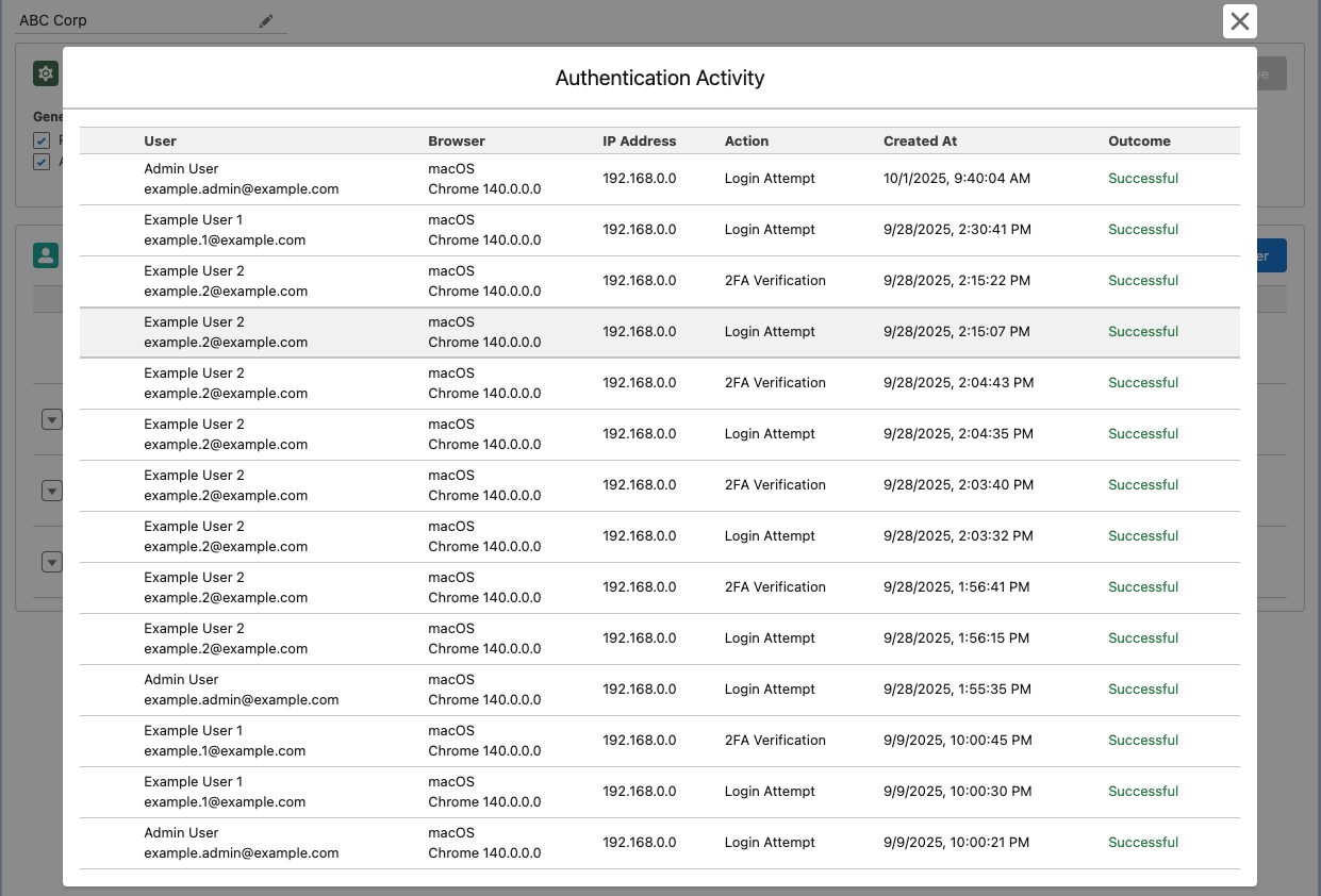 Authentication Activity