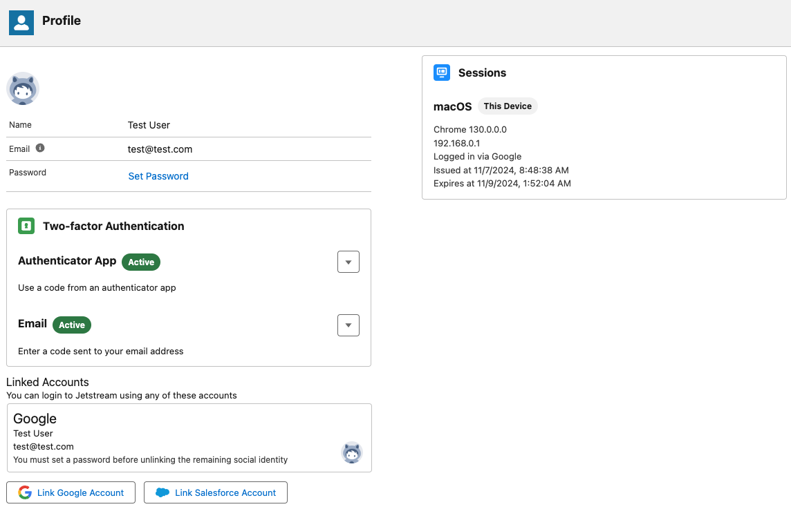 User profile